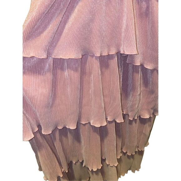 Saylor - Esperanza Pink Pleat Midi Dress - Picture 9 of 11